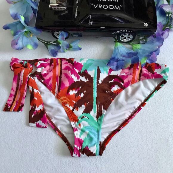Esprit NWT Tropical Bikini Swim Bottom Women L - Picture 2 of 11